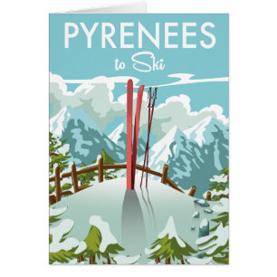 Pyrenees To Ski travel print.