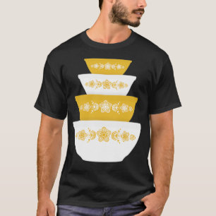 Pyrex Golden Butterfly Bowls T-Shirt
