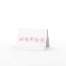 Pyrex Pink Daisy Notecard - White
