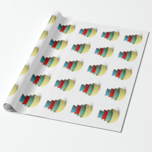 Pyrex Primary Wrapping Paper
