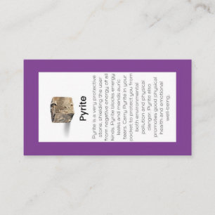 Pyrite Crystal Meaning Jewellery Display  Business Card