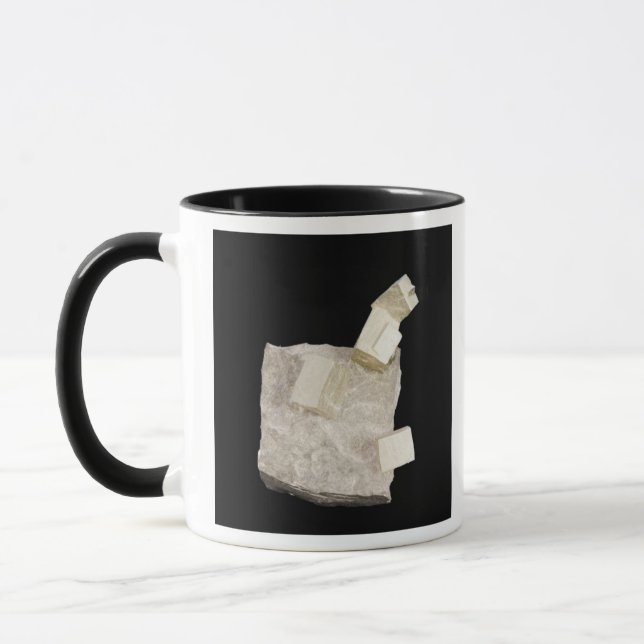 Pyrite Crystals in Shale Mug (Left)
