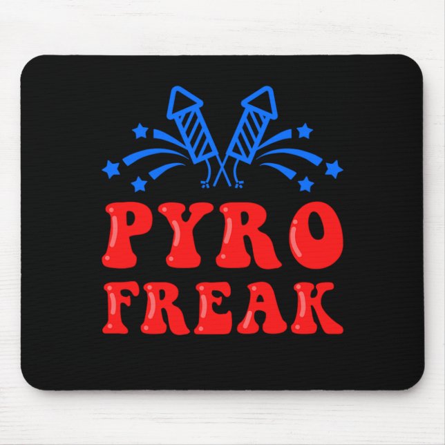 Pyro Freak Pyrotechnics Fireworks Firecracker Gift Mouse Mat (Front)