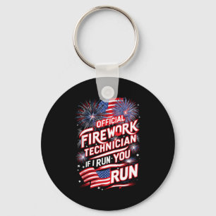 Pyro-technician Firework Technician 4th Of July Fu Key Ring