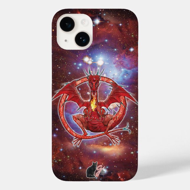 Pyrope Cosmic Dragon Case-Mate iPhone Case (Back)