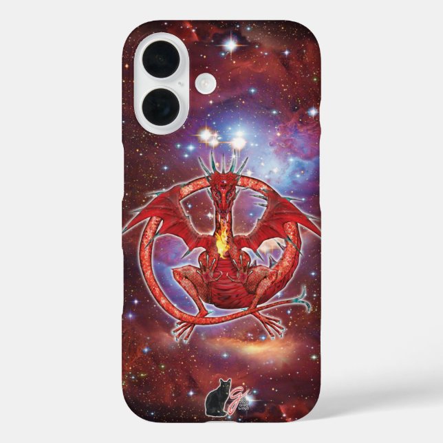 Pyrope Cosmic Dragon Case-Mate iPhone Case (Back)
