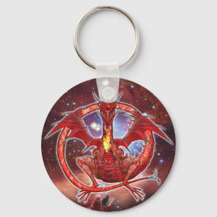 Pyrope Cosmic Dragon Keychain