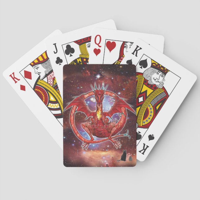 Pyrope Cosmic Dragon Playing Cards (Back)