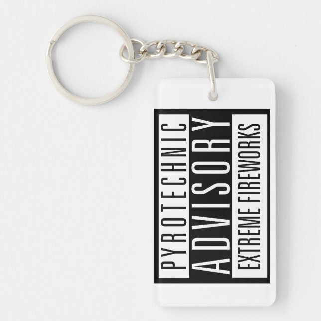 Pyrotechnic Advisory - Extreme Fireworks Key Ring (Front)