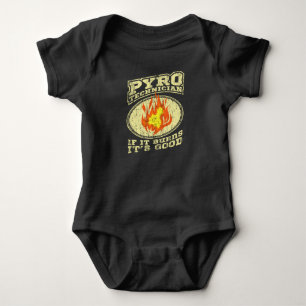 Pyrotechnician Crew Pyrotechnics Fireworks Pyro Baby Bodysuit