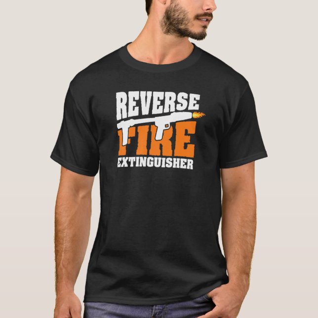 Pyrotechnics Flame Machine Flame Thrower Gun Flame T-Shirt (Front)