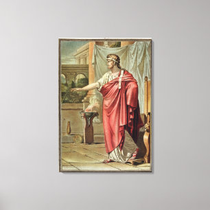 Pyrrhus, costume for 'Andromache' by Jean Racine, Canvas Print