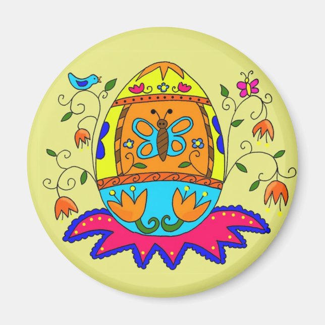Pysanka Spring Magnet (Front)