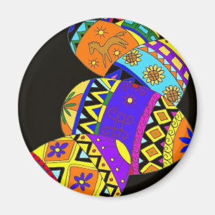 Pysanky, Ukrainian Folk Art Magnet