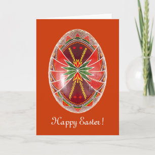 Pysanky Ukrainian Painted Egg Easter Card