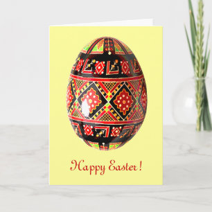 Pysanky Ukrainian Painted Egg Easter Card