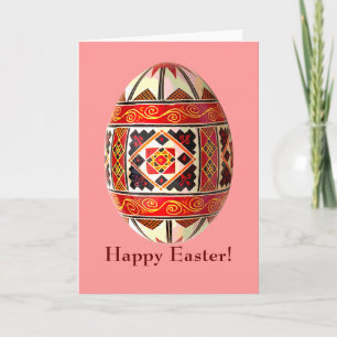 Pysanky Ukrainian Painted Egg Easter Card