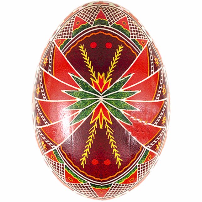 Pysanky (Ukranian Easter Egg) Ornament Photo Sculpture Decoration (Front)