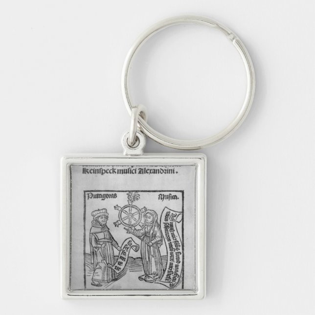 Pythagoras  and Music Key Ring (Front)