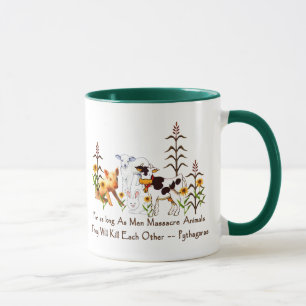 Pythagoras Vegetarian quote Mug
