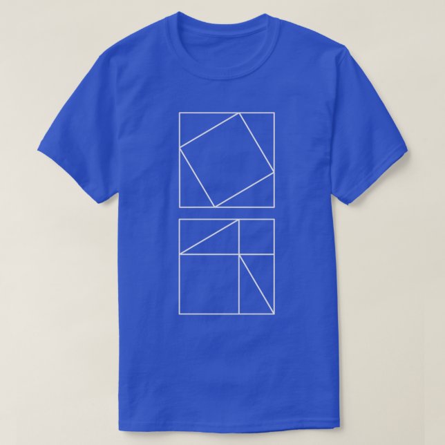 Pythagorasx27s Theorem T-Shirt (Design Front)