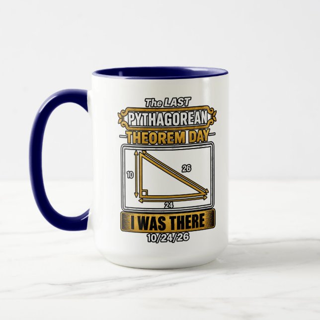 Pythagorean Theorem Day Mug (Left)