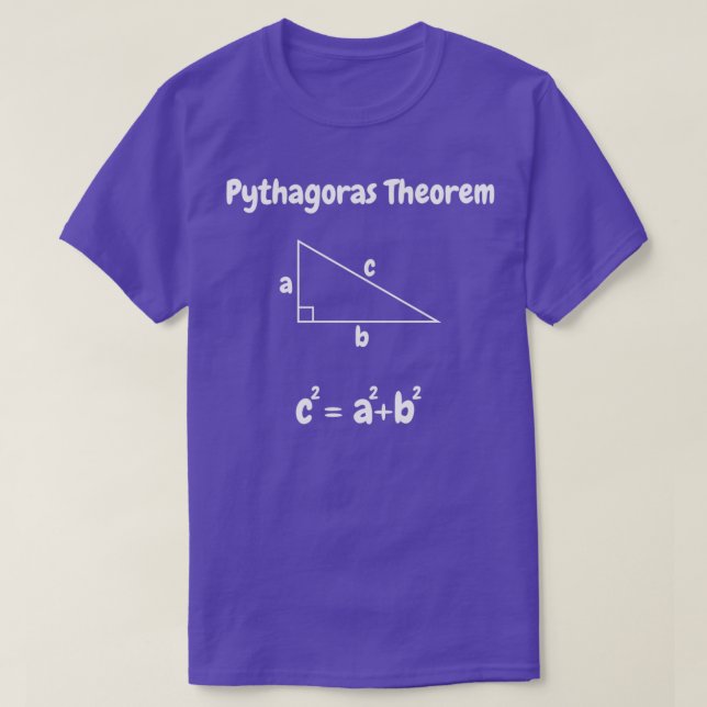 Pythagorean Theorem Tee Classic TShirt (Design Front)