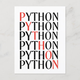Python Announcement Postcard
