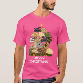 Python Christmasree Merry Christmas friend T-Shirt