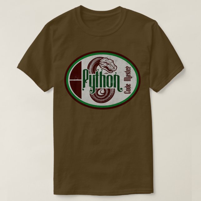 Python Code Master Member T-Shirt (Design Front)