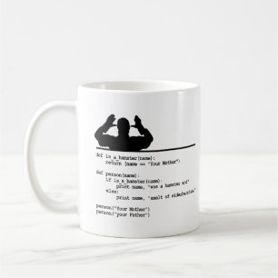 Python Code-Your mother was a hamster Coffee Mug