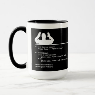 Python Code-Your mother was a hamster Mug