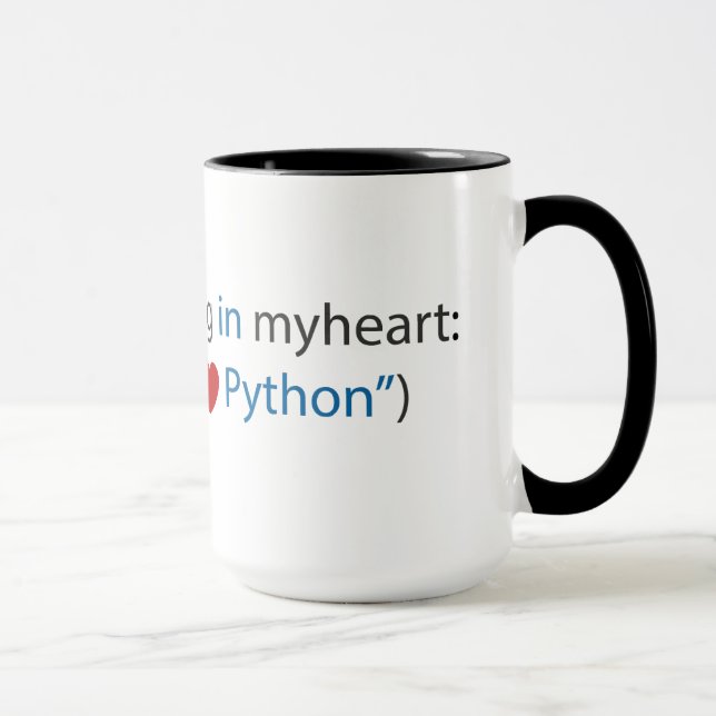 Python Coder Mug (Right)