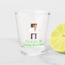 Python Developer Shot Glass