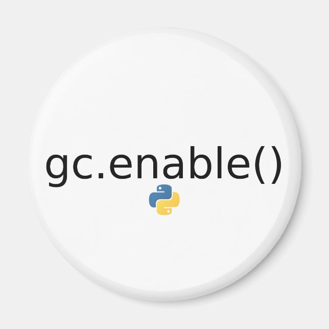 python Garbage Collector Magnet (Front)