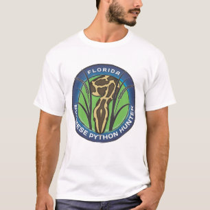 Python Hunter T-shirt. Blue Logo T-Shirt