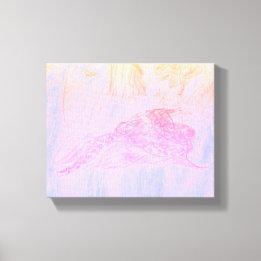Python in Mist Canvas Print