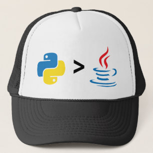 Python is Greater than Java. Python vs Java Trucker Hat