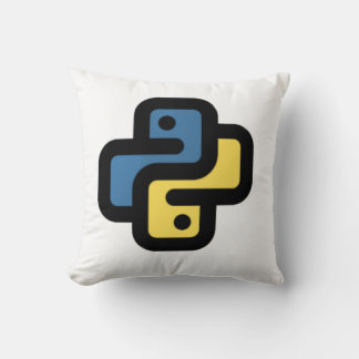Python logo cushion