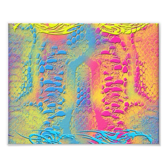 PYTHON - modern decorative fractal - Photo Print (Front)