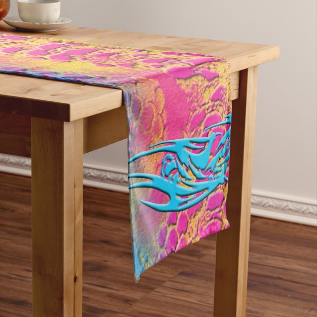 PYTHON - modern decorative fractal - Short Table Runner (In Situ)