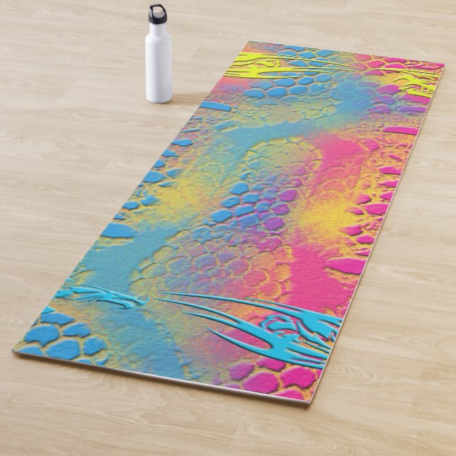 PYTHON - modern decorative fractal - Yoga Mat (In Situ)