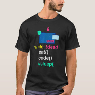 Python Programmer Coder Eat Code Sleep T-Shirt