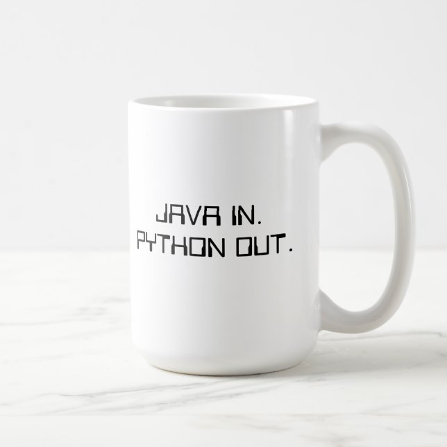 Python programmer coffe mug (Right)
