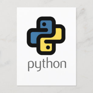 Python programming holiday postcard