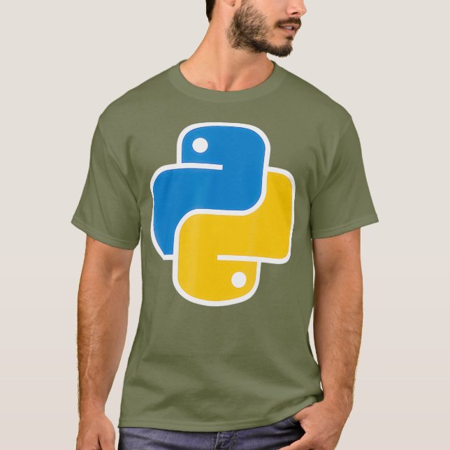 Python Programming Language Software Code T-Shirt (Front)