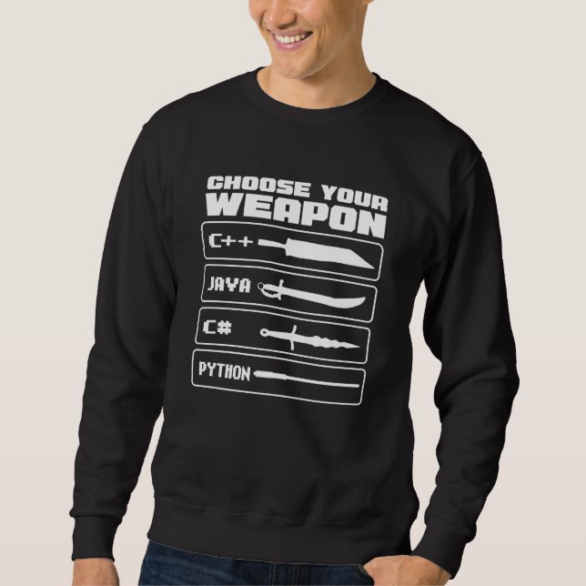 Python Programming, Programmer, Coder Sweatshirt (Front)
