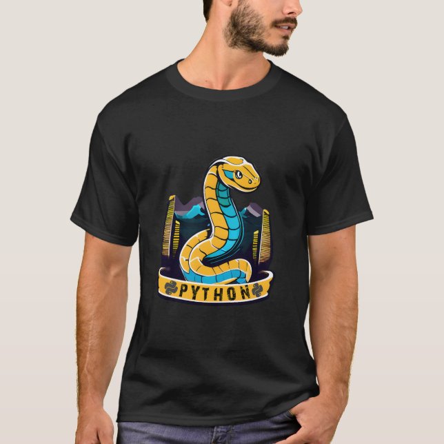 Python Serpentine Code Symphony T-Shirt (Front)