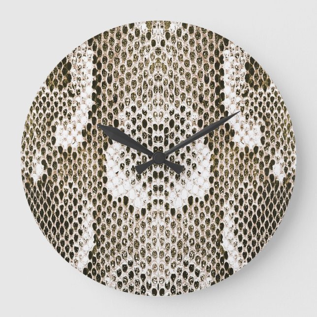 Python Skin: Animal Pattern Design Large Clock (Front)