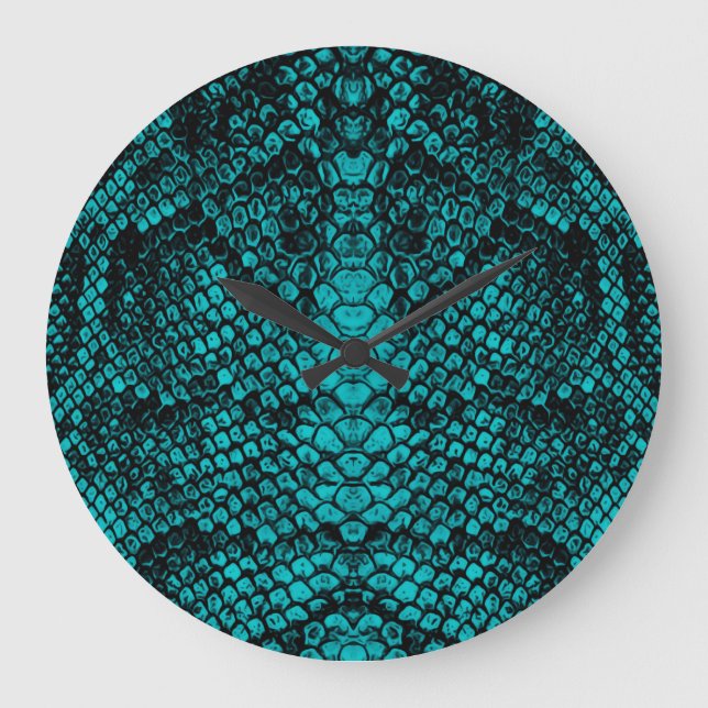Python Skin: Snake Pattern Design Large Clock (Front)